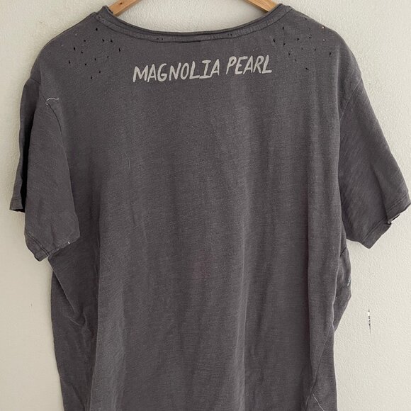 MAGNOLIA PEARL "Heal the Earth" Grey, Pink, & White Cotton Tee; NWOT! One Size - Picture 11 of 11